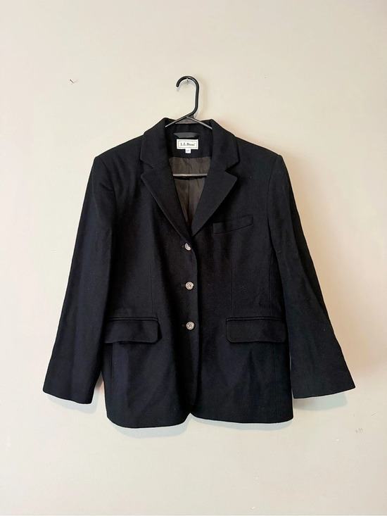 L.L. Bean Jackets & Blazers - L.L.Bean Wool Cashmere Blazer Black Size 10P